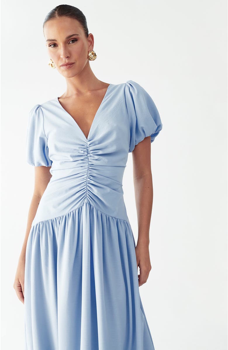 WILLA Zuri Midi Dress, Alternate, color, Sky Blue