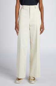 Moncler Cotton Stretch Twill Straight Leg Pants