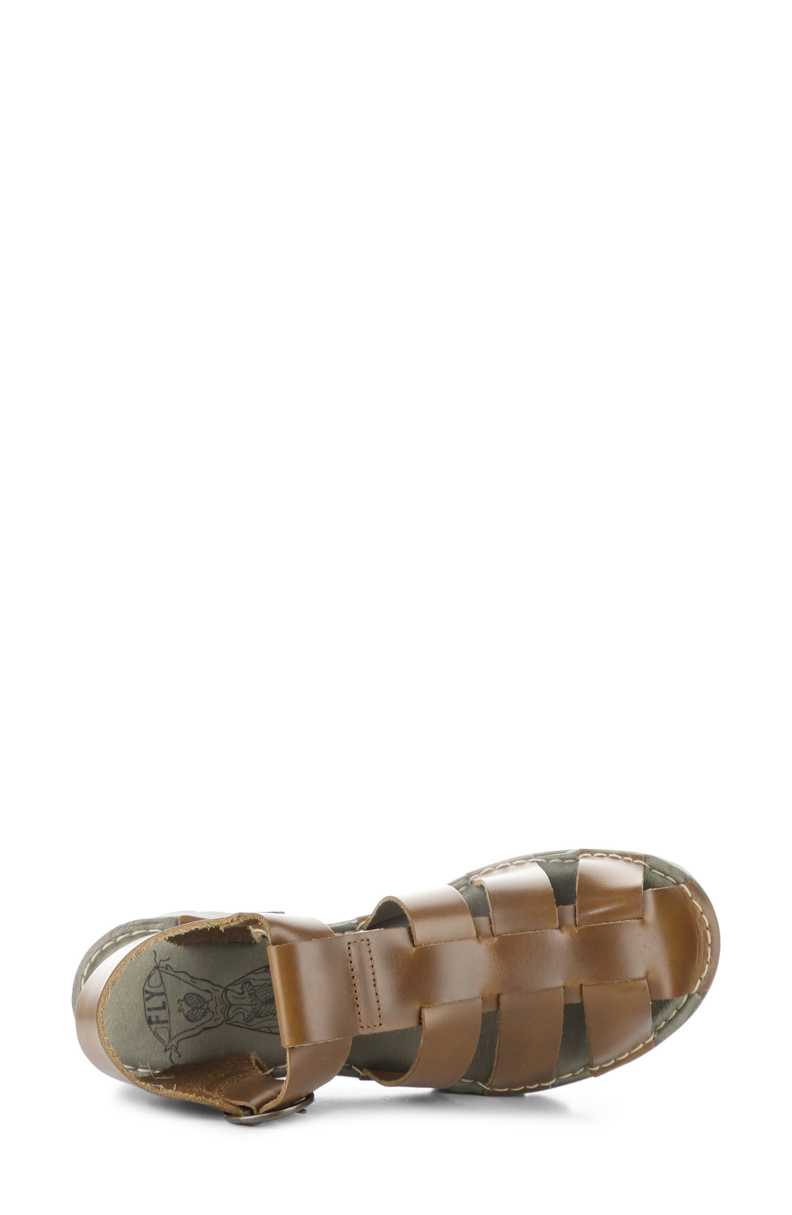 Fly London Emme Platform Fisherman Sandal, Alternate, color, 011 Camel Bridle