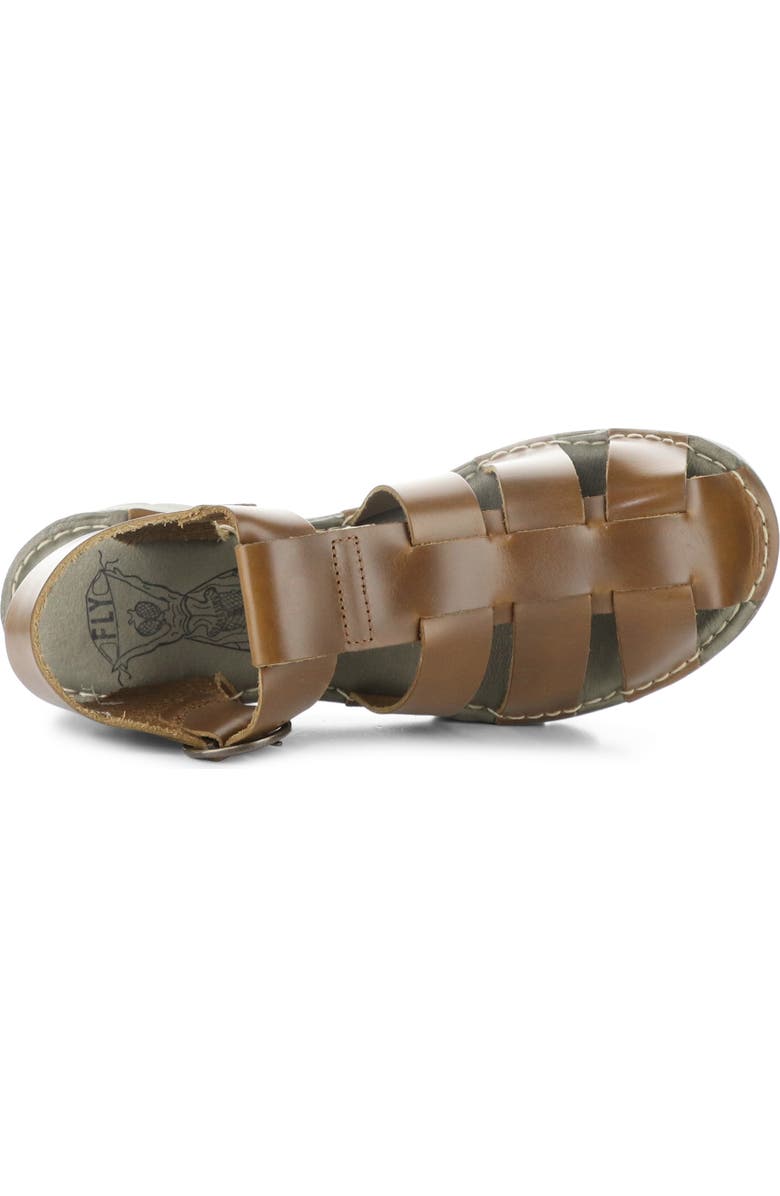 Fly London Emme Platform Fisherman Sandal, Alternate, color, 011 Camel Bridle