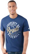 STARTER Men's Starter  Royal Kansas City Royals Prime Time Property Of T-Shirt