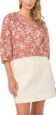 Vince Camuto Floral Button-Up Shirt