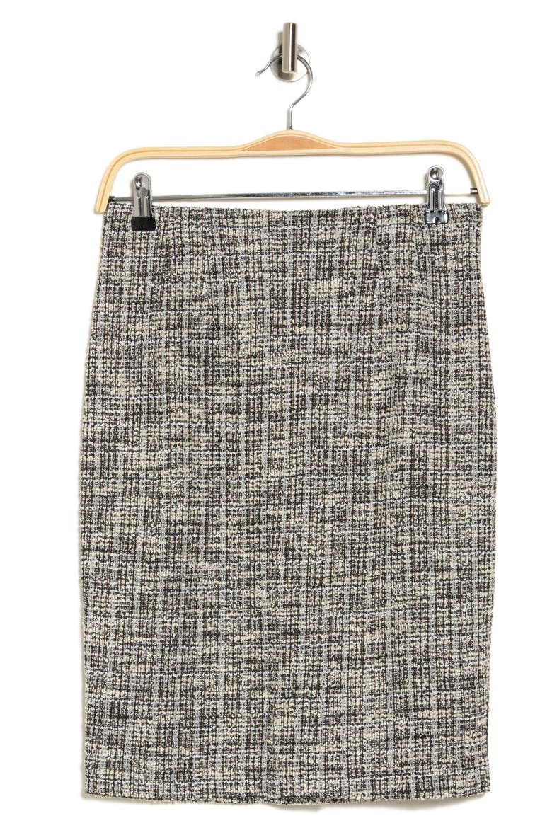 Bouclé Tweed Skirt, Alternate, color, BLACK MULTI
