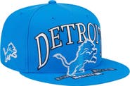 New Era Men's New Era Blue Detroit Lions Oversized 59FIFTY Fitted Hat