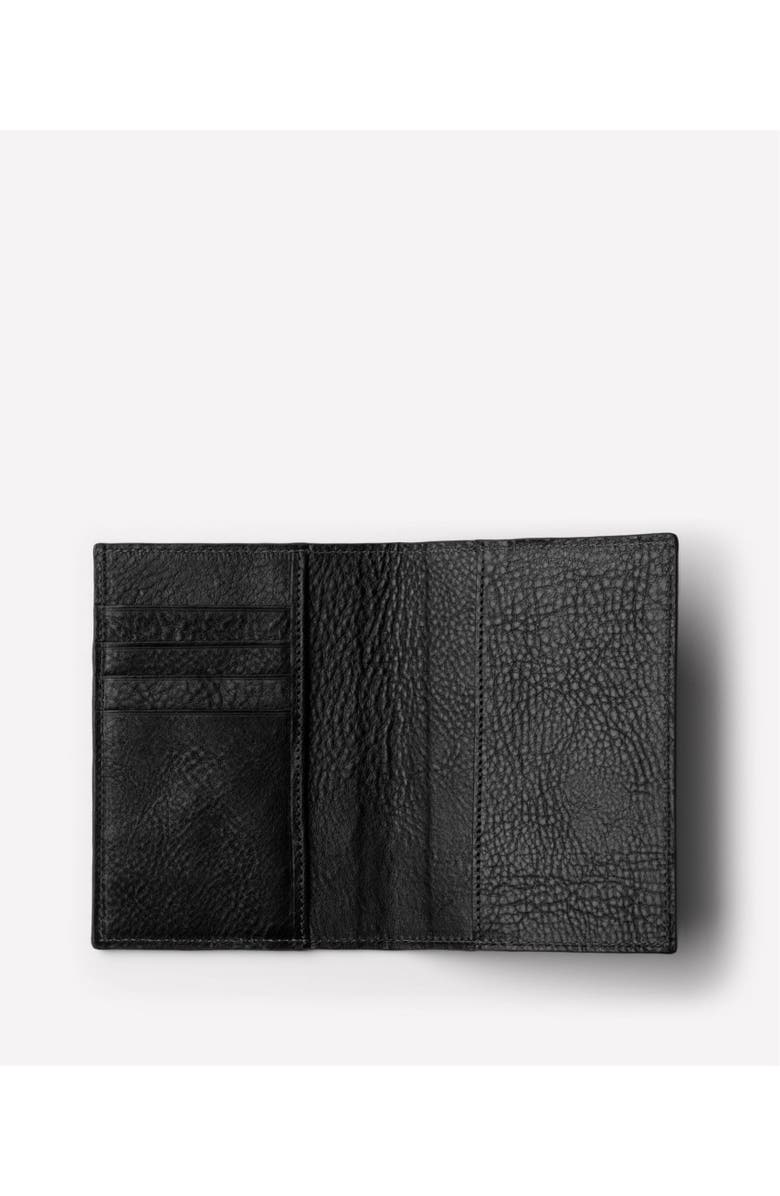 Ghurka Passport Case, Alternate, color, Vintage Black Leather