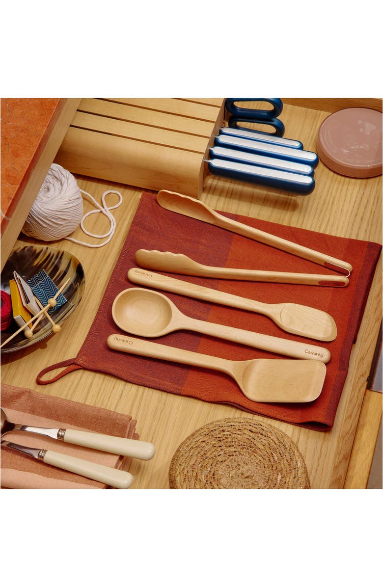 CARAWAY 4-Piece Birch Kitchen Utensil Set, Alternate, color,