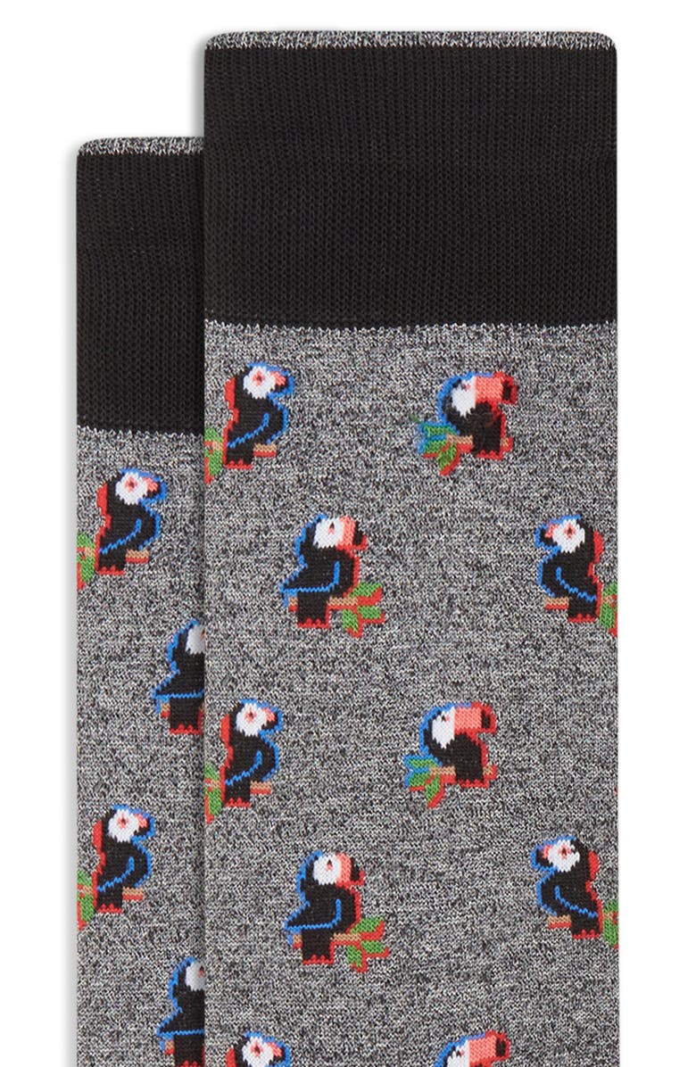 Bugatchi Toucan Dress Socks, Alternate, color, 