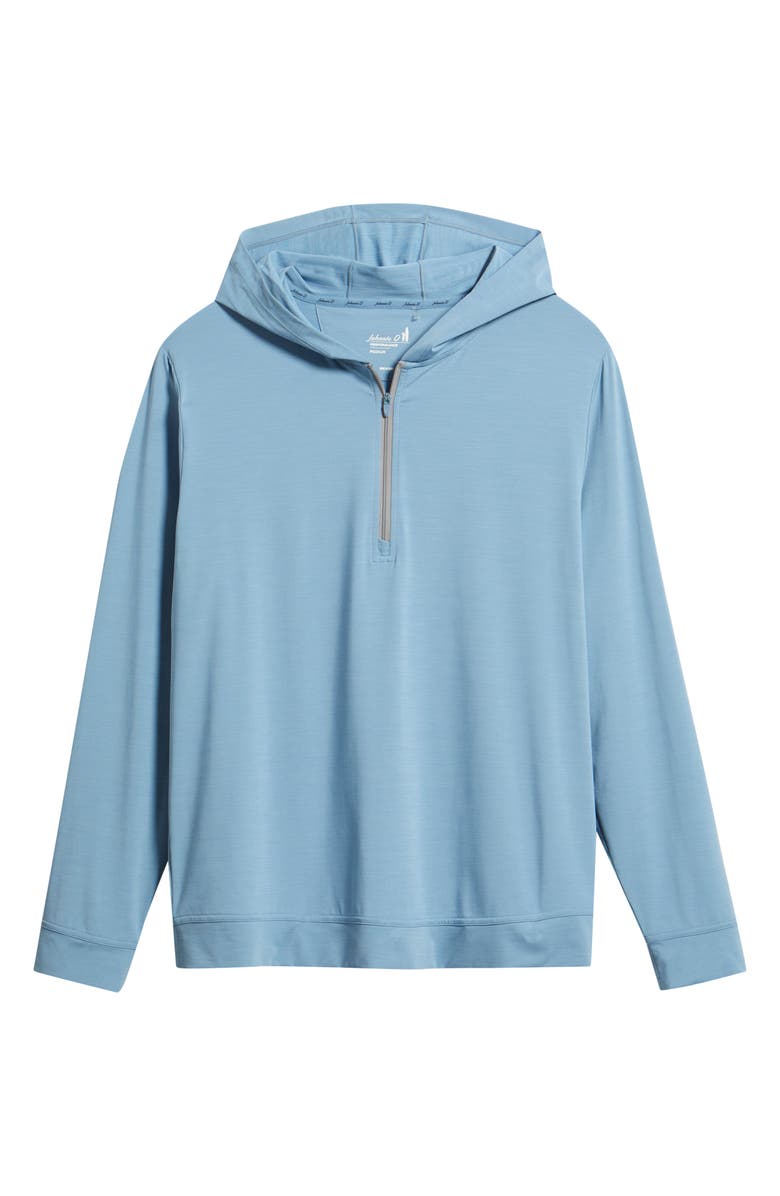johnnie-O Bixler Hooded Quarter Zip Pullover, Alternate, color, Carbon Fiber