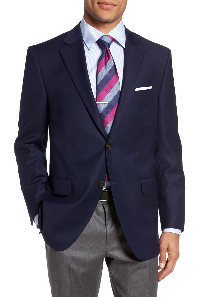 Flynn Classic Fit Navy Wool Sport Coat, Main, color, NAVY