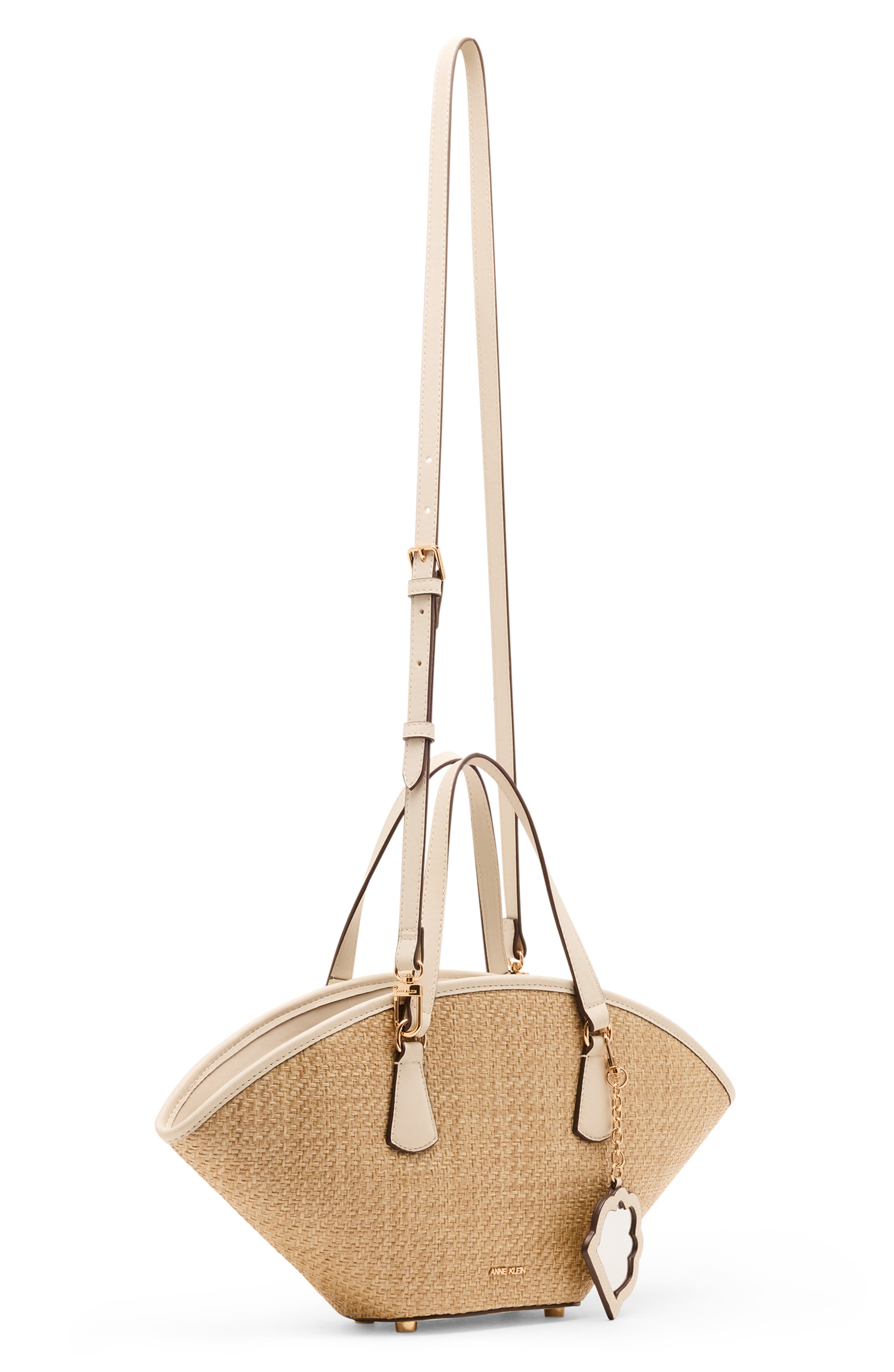 Anne Klein Medium Straw Tote Bag, Alternate, color, 