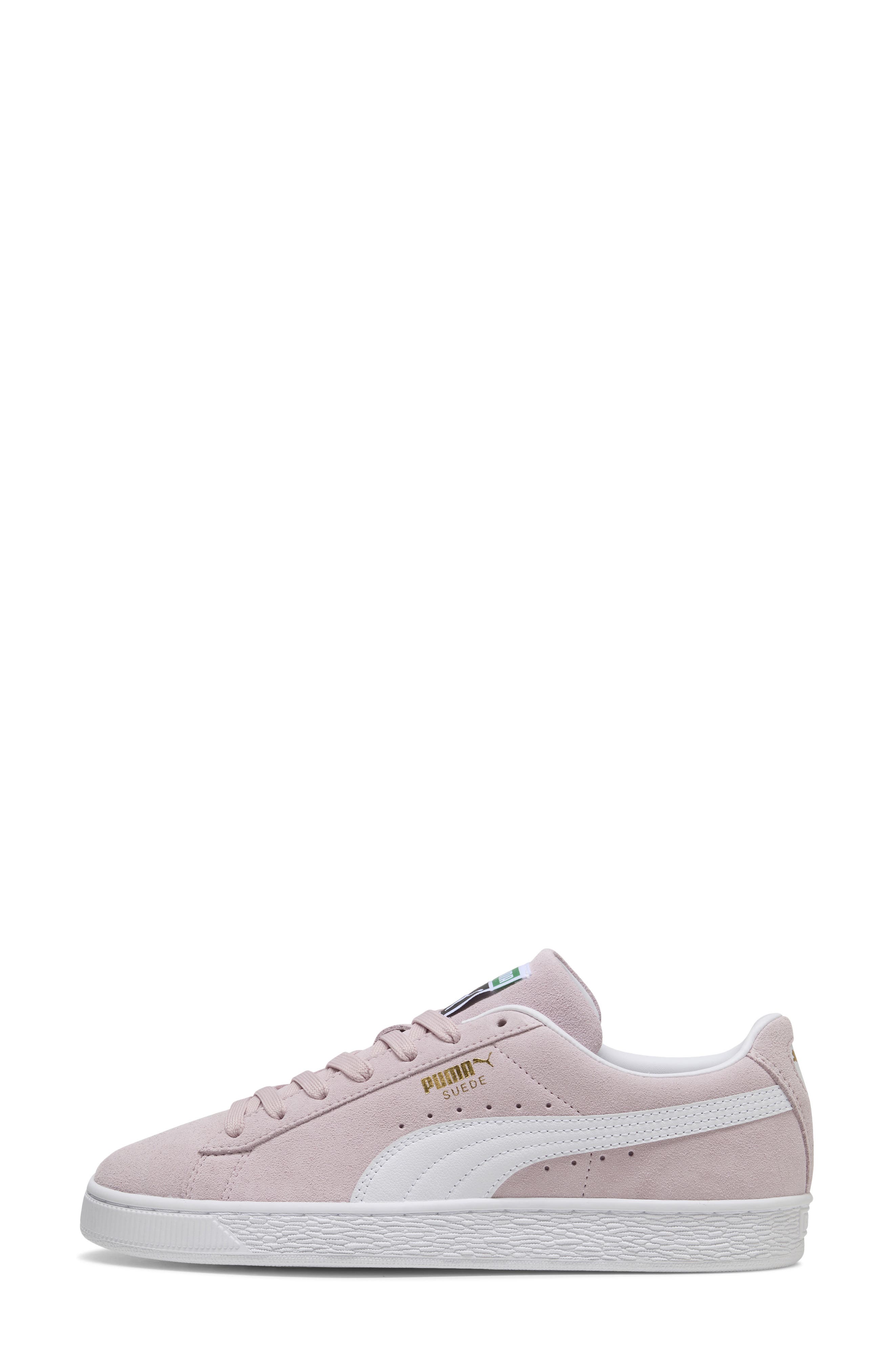 Suede Sneaker, Alternate, color, MISTY PINK/ PUMA WHITE