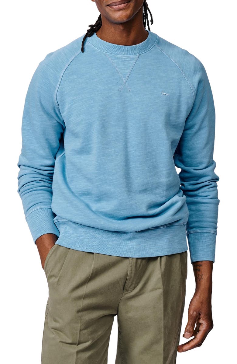 Aubin Garsdale Slub Crew Neck Sweatshirt, Alternate, color, Pale Blue