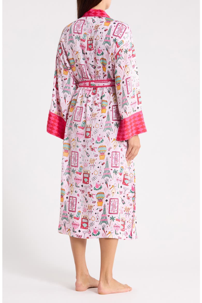 Satin Robe, Alternate, color, LUCKY PINK