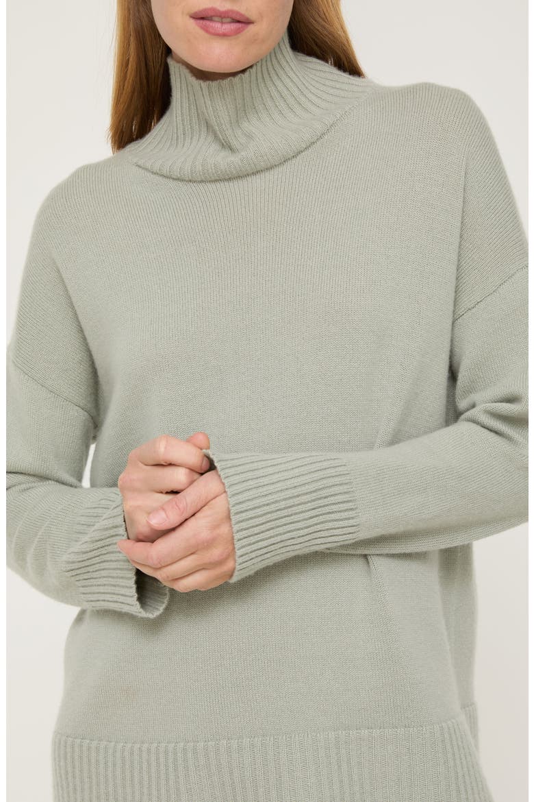 Mélange Cashmere Sweater, Alternate, color, MIST GREY