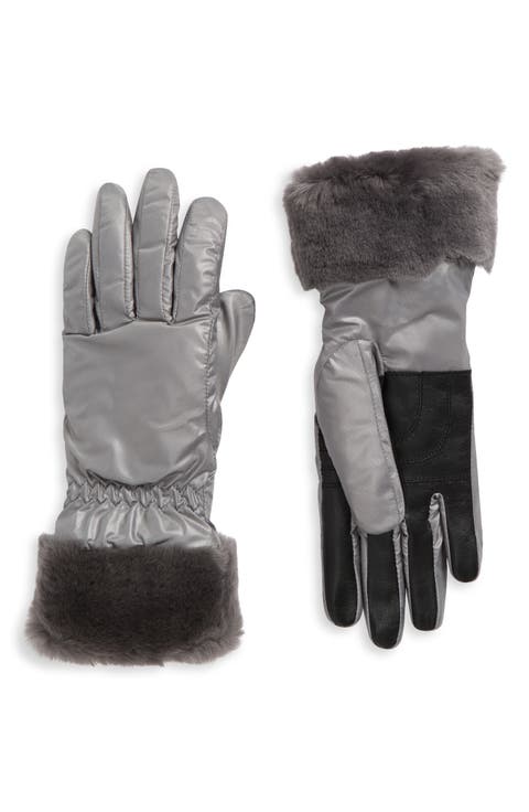 Fontanne Smart Genuine Shearling Trim Gloves