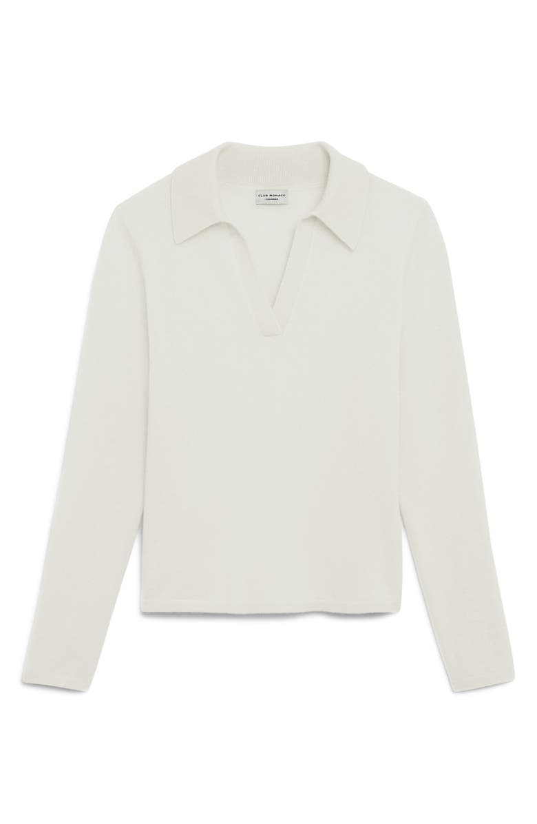 Club Monaco Cashmere Polo Sweater, Alternate, color, 