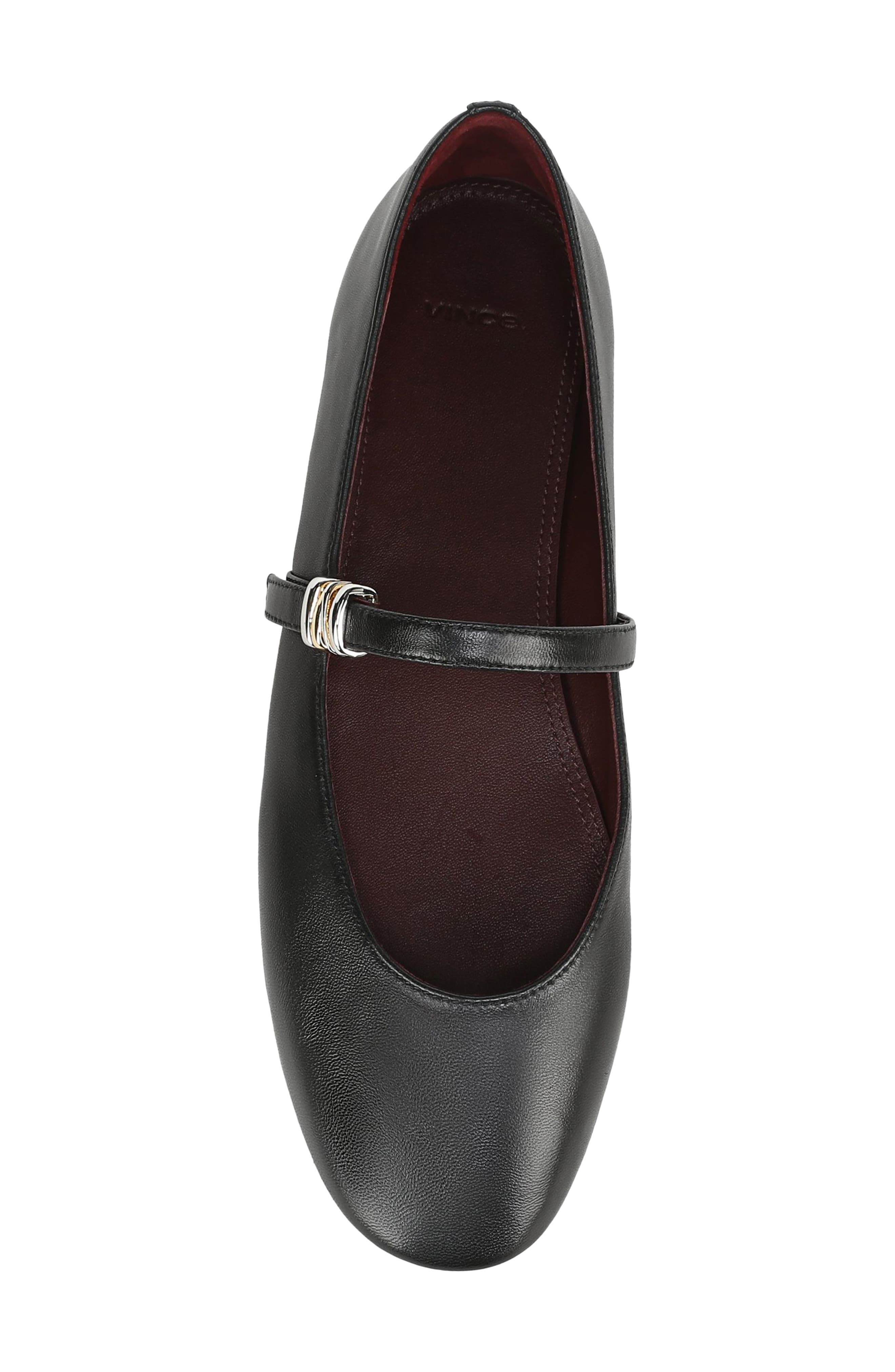 Olivette Ballet Flat, Alternate, color, BLACK LEATHER