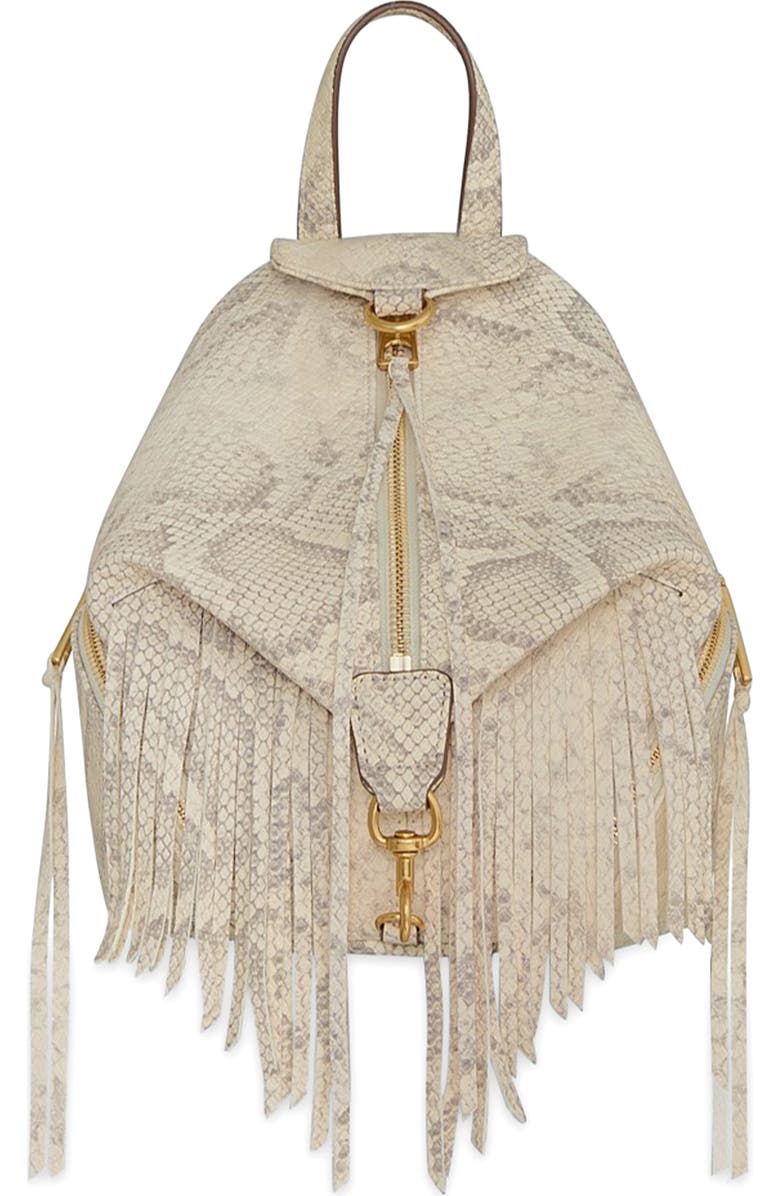 Rebecca Minkoff Convertible Mini Julian Backpack, Main, color, Natural