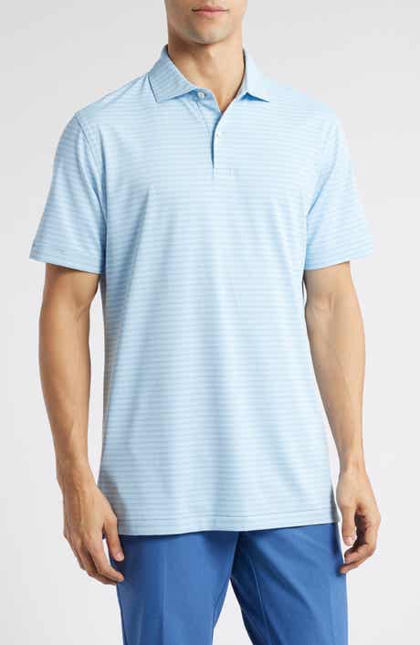 Peter Millar Bridge Stripe Performance Jersey Polo