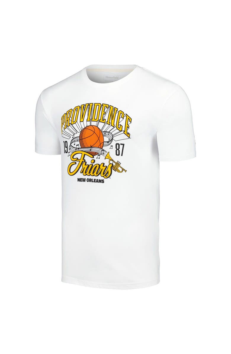 HOMEFIELD Men's Homefield White Providence Friars 1987 Tournament T-Shirt, Alternate, color,