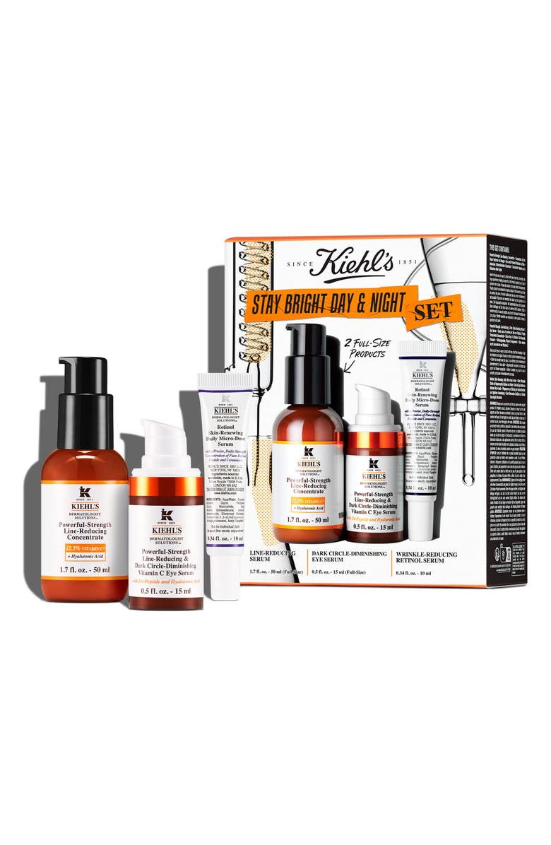 Kiehl's Since 1851 Stay Bright Day & Night Set $155 Value, Main, color,