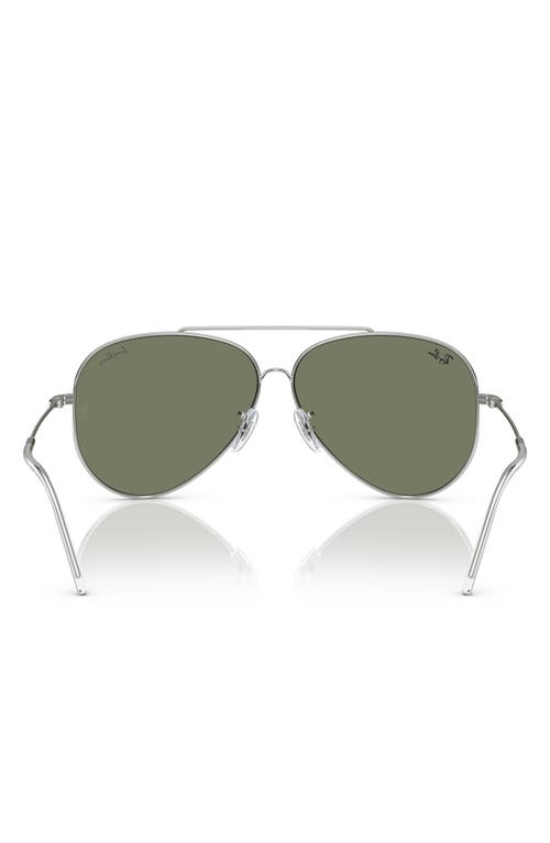 Ray Ban Ray-ban Aviator Reverse 59mm Pilot Sunglasses In Gray