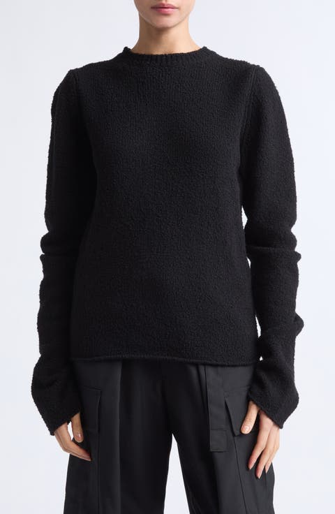 Wool Bouclé Roundneck Sweater