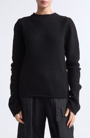 RIER Wool Bouclé Roundneck Sweater