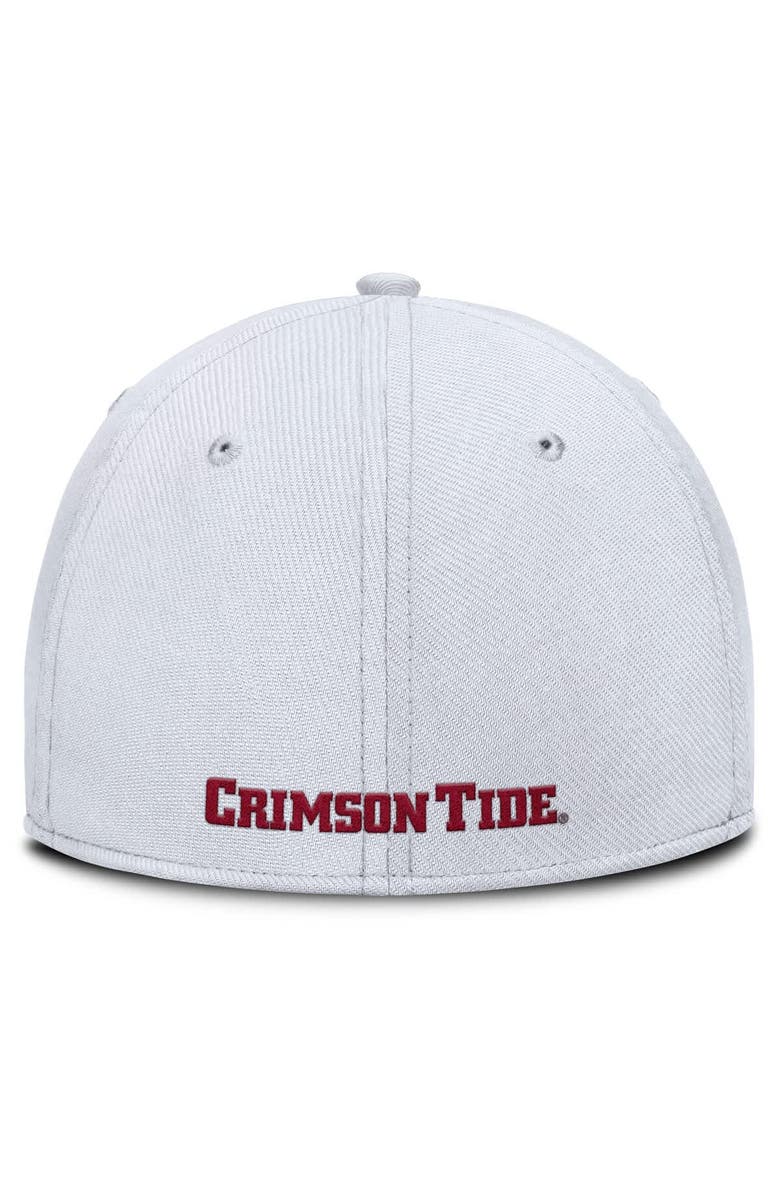 Nike Men's Nike White Alabama Crimson Tide 2025 On-Field Rise Performance Flex Hat, Alternate, color,