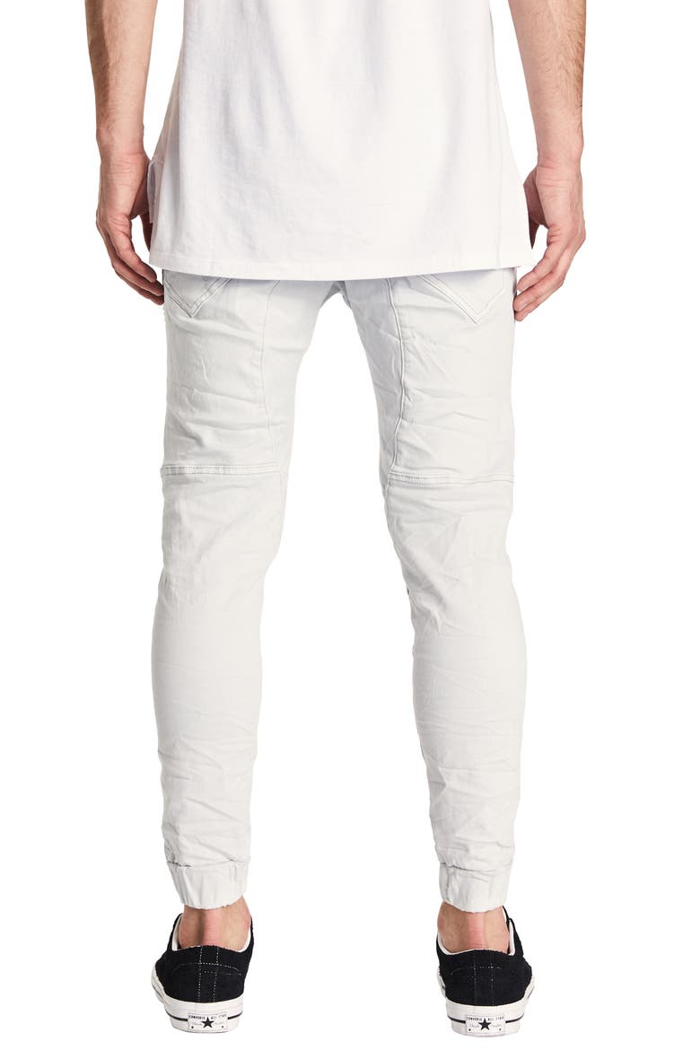 Destroyer Moto Denim Jogger Pants, Alternate, color, SILVERSTAR