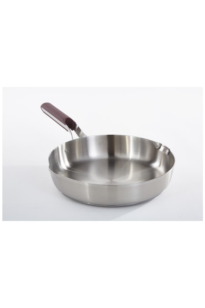 Elements 18/10 Stainless Steel Skillet, Alternate, color, PURPLE
