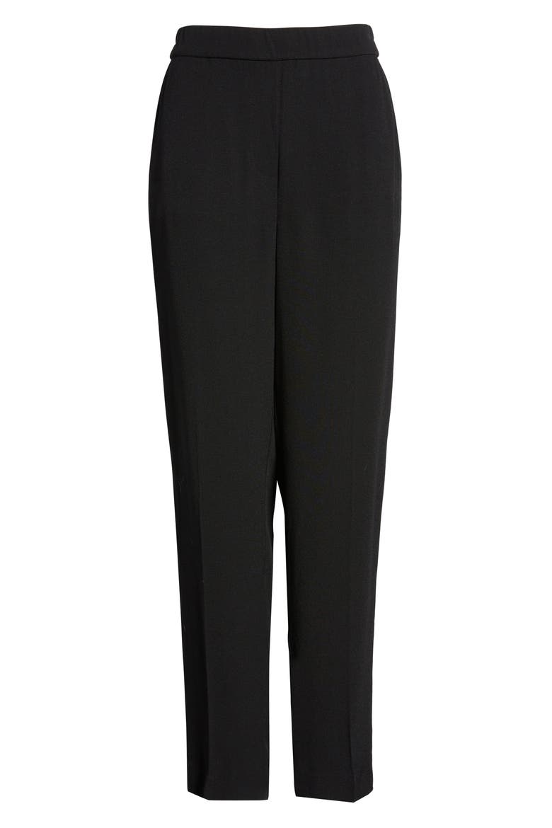 Relaxed Ankle Pants, Alternate, color, BLACK