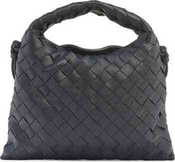 ハンドバッグ BOTTEGA VENETA HOP SMALL HOBO BAG IN INTRECCIATO VN Bottega Veneta Small Hop Intrecciato Raffia & Leather Hobo