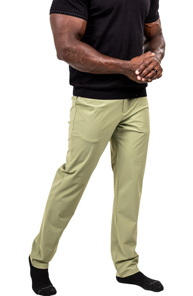 Maceoo Workout Stretch Pants, Alternate, color, Green