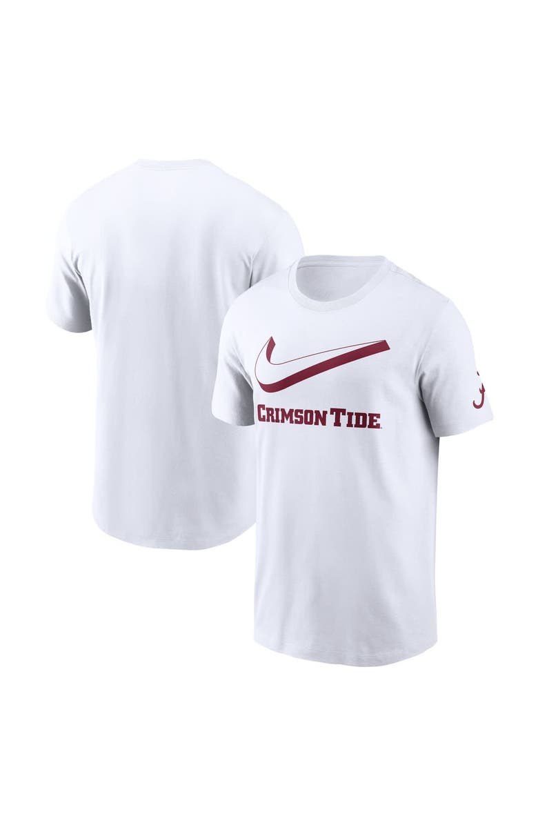 Nike Men's Nike White Alabama Crimson Tide Primetime 2-Hit Swoosh T-Shirt, Main, color, White