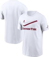 Nike Men's Nike White Alabama Crimson Tide Primetime 2-Hit Swoosh T-Shirt