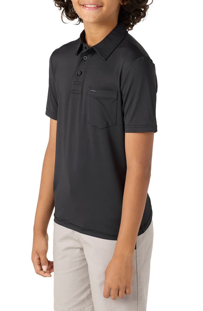 O'Neill Kids' TRVLR Performance Polo, Alternate, color, Black