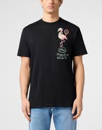 PHILIPP PLEIN Round Neck T-Shirt Flamingo Tennis Society Men