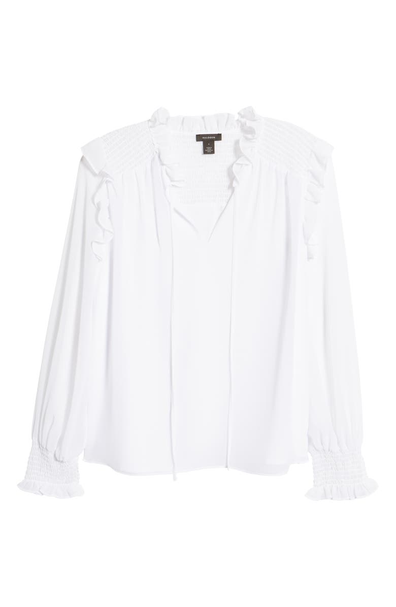 Halogen<sup>®</sup> Ruffle Front Long Sleeve Blouse, Alternate, color, 