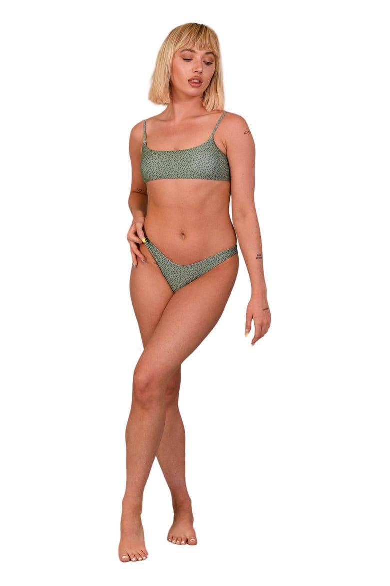 Sahara Sage Brazilian Bikini Bottoms, Alternate, color, Sage