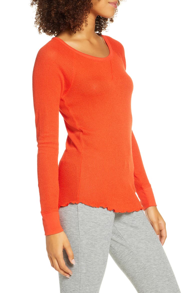 Thermal Long Sleeve Tee, Alternate, color, RED FIERY