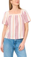 Vince Camuto Stripe Square Neck Top