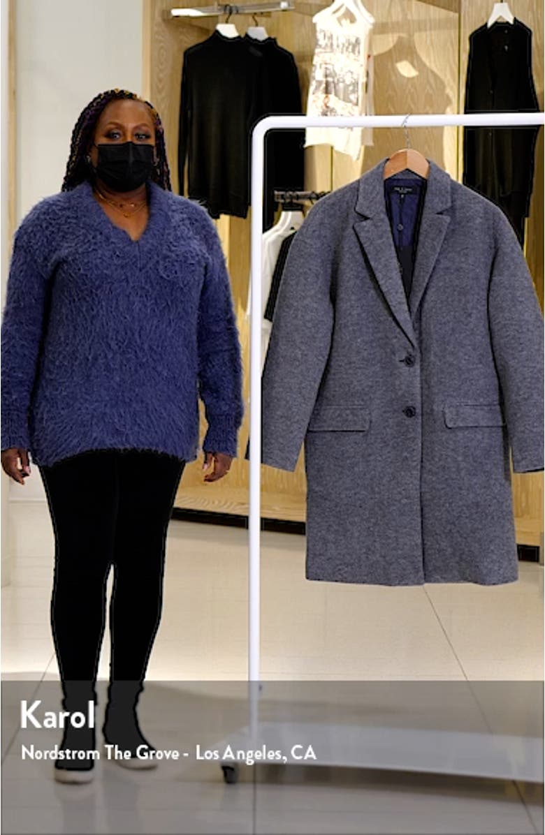 Estelle Wool Blend Cocoon Coat, sales video thumbnail