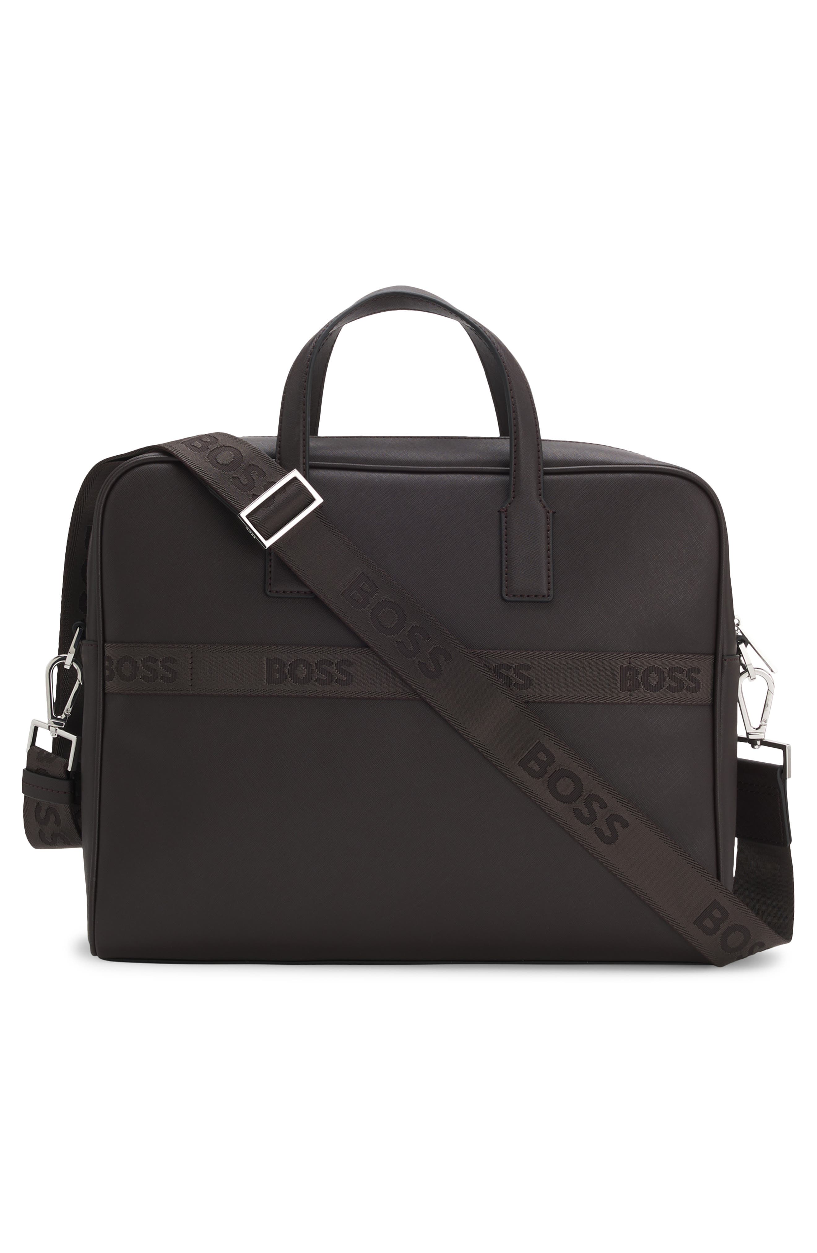 HUGO Zair Bonded Leather Document Case, Alternate, color, 