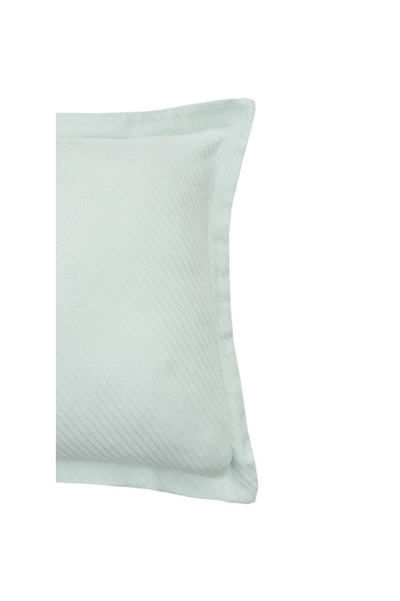 26" x 26" Sea Glass Preston Cotton Decorative Euro Pillow Sham, Alternate, color, Blue