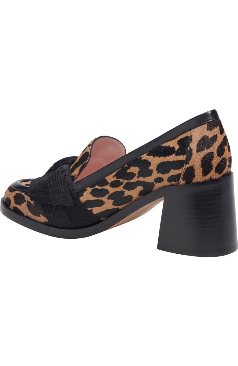 Kate Spade New York leandra block heel loafer, Alternate, color, Mrdn Leo/ Lght Tob