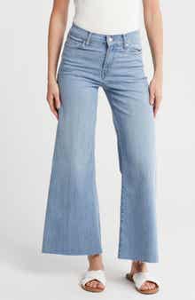Palazzo Crop Cutoff Jeans