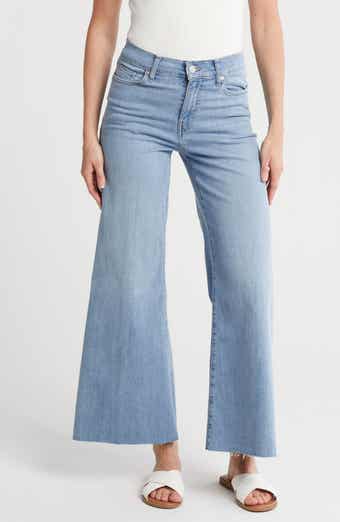 Palazzo Crop Cutoff Jeans