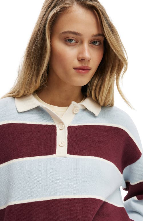 Cotton On Cotton Long Sleeve Polo In Multi