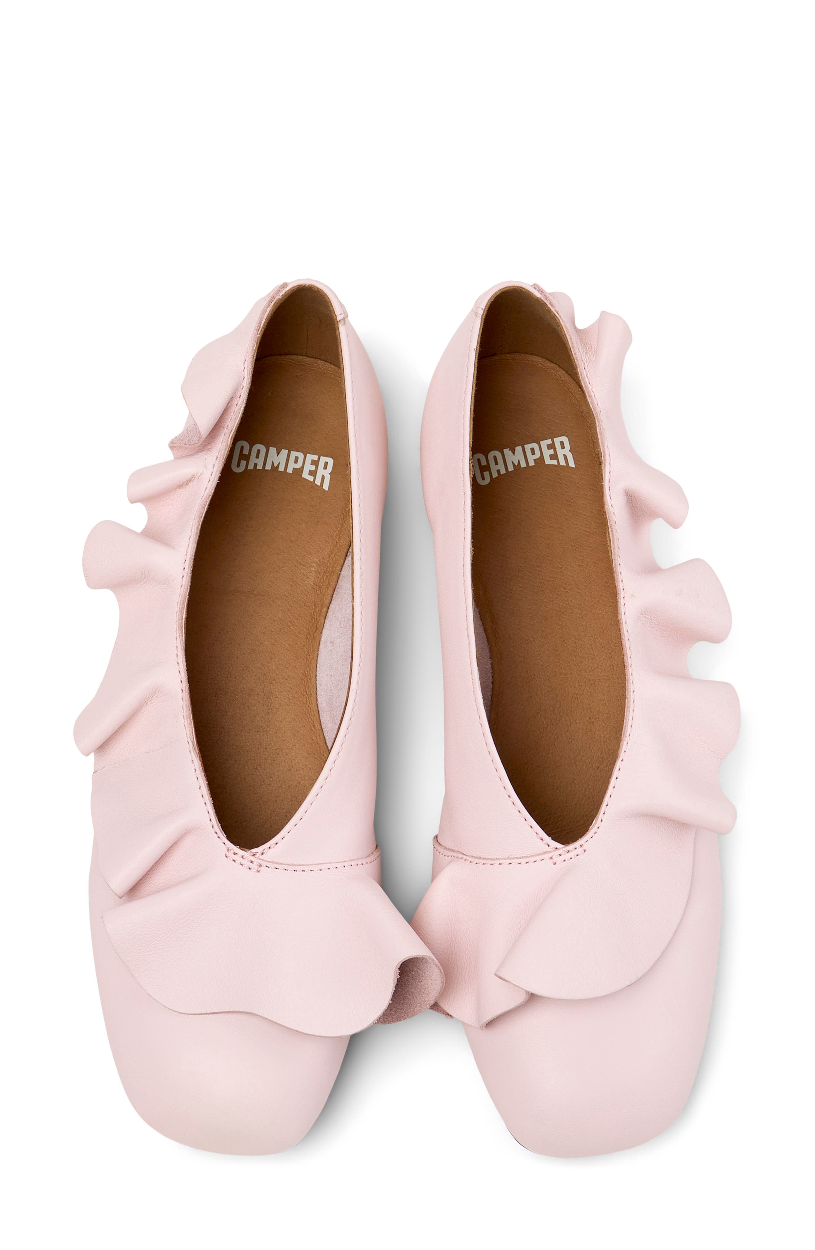 Camper Casi Myra Ruffle Flat, Alternate, color, Pastel Pink